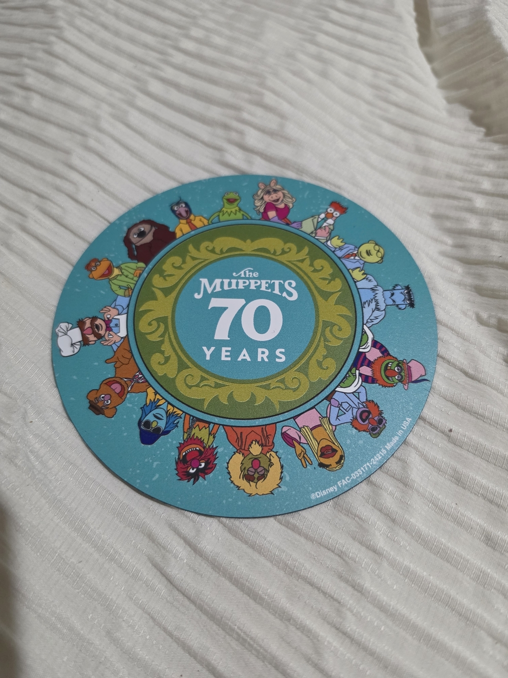 The Muppets 70 Years Circular Collectible Magnet - Disney New Limited Edition